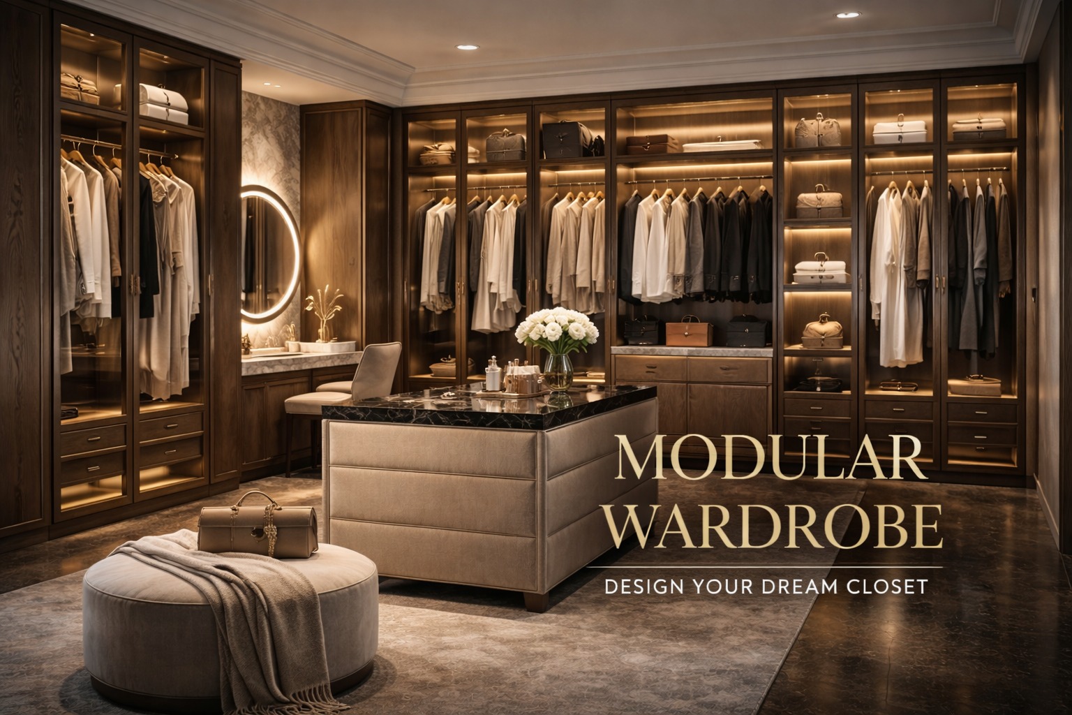 Modular Wardrobe Design Greater Noida - Organized Storage