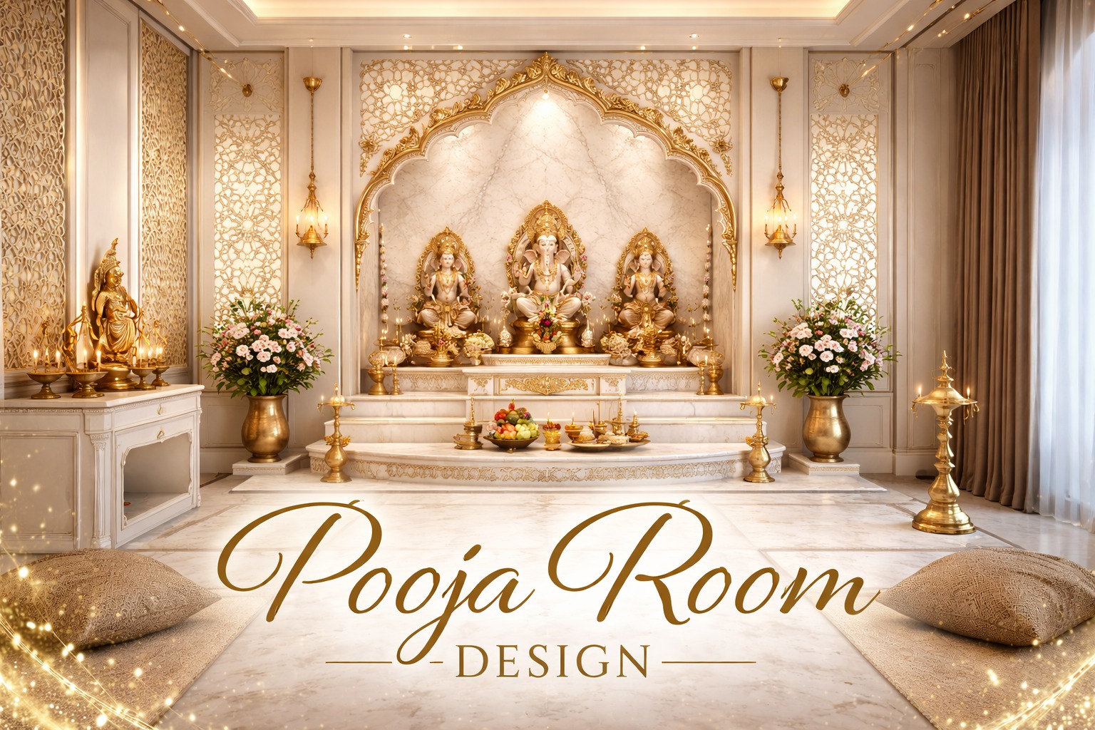 Pooja Room Design Greater Noida - Peaceful Sacred Space